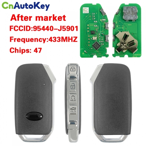 CN051190 KIA Stinger 2022 Genuine Smart Remote Key 4 Buttons Auto Start 433MHz 95440-J5901 47 Chip