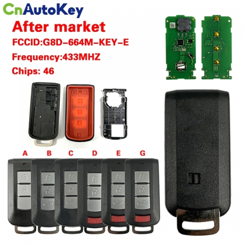 CN011036 2+1 / 3+1 button Mitsubishi Outlander FCCID: OUC644M-KEY-N 433MHZ / 46 chip