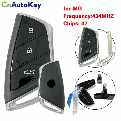 CN097020 Smart key for MG 3 button 47 Chip 434mhz