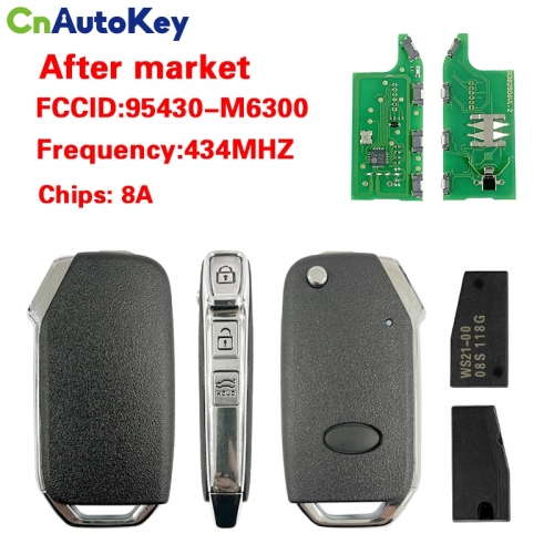 CN051174 GENUINE KIA CERATO 2018-2020 REMOTE HEAD FLIP KEY 3BUTTONS 433MHZ - 95430-M6300