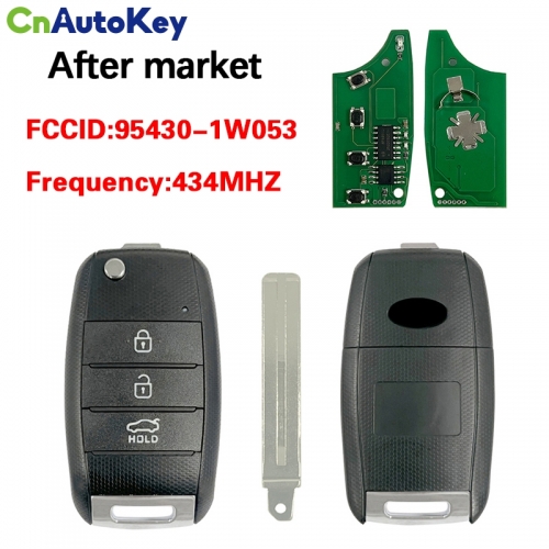 CN051057 KIA Rio Genuine Flip Remote Key 2014 3 Button 433MHz 95430-1W053 (UB14MY)