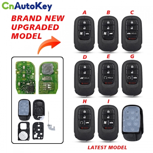 CS003064 4/5 Buttons Replacement Upgraded car rem shell For Honda New XRV CRV HRV FIT ZRV