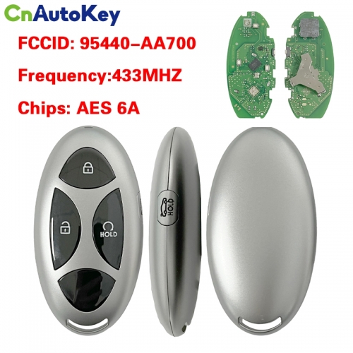 CN020525 Hyundai Ioniq 2022-2024 Smart Key, 4Buttons 95440-AA700 433MHz, NYOMBEC7FOB2208