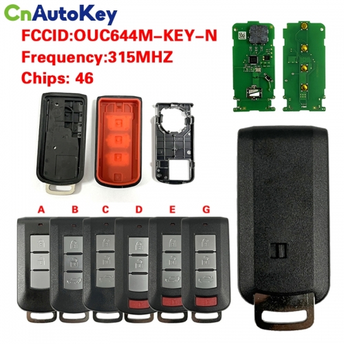 CN011015 Smart Remote Key 315MHz for Mitsubishi Lancer Outlander 2008-2016 OUC644M-KEY-N(without logo)