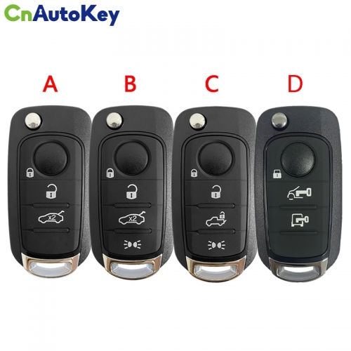 CS017007 Flip Key for Fiat 500 500X 3Buttons key shell Blade SIP22