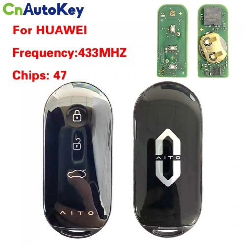 CN105001 OEM Smart Key For HUAWEI AITO M5 M7 434MHZ 47 Chip 3 Bttton