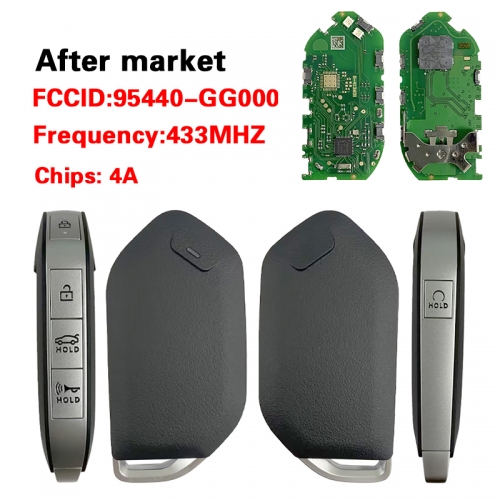 CN051334 Original Board 5 Button Keyless Go Remote FCC 95440 GG000 4A Chip 433Mhz Smart Key Fob For KIA K4