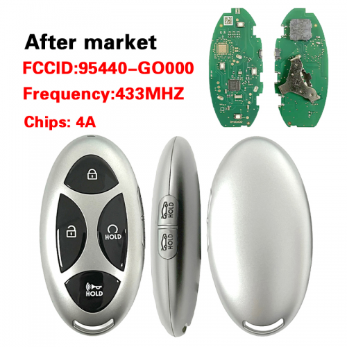 CN020474 For Hyundai Ioniq 2025 Smart Remote Key 6 Buttons 433MHz 4A Chip 95440-GO000