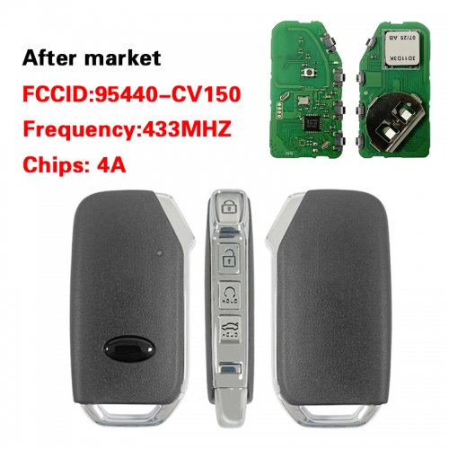 CN051391 For Kia EV6 2024-2025 Smart Key, 4 Buttons 95440-CV150 4A Chip 433MHz CQOFN01080