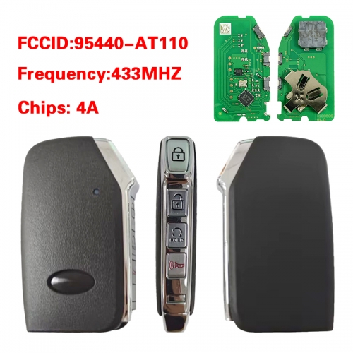 CN051385 95440-AT110 4 Buttons For Kia Niro Hybrid 2022-2026 4A 433MHz Remote Key Fob CQOFN01050