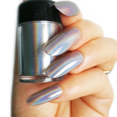 Holographic pigment , rainbow color powder for Nail polish and gel