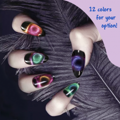 Magnetic chameleon pigment for Nail polish - 9D galaxy effect