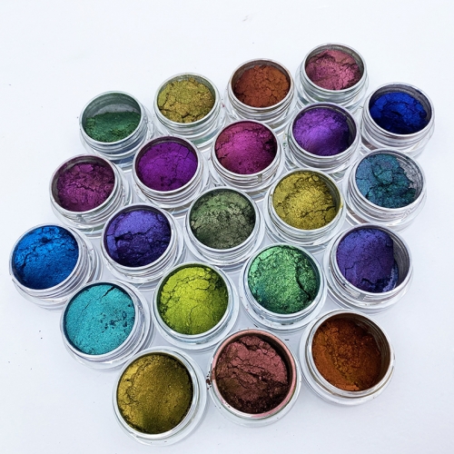 Optical variable pigment - Multichrome color shift chameleon pigment