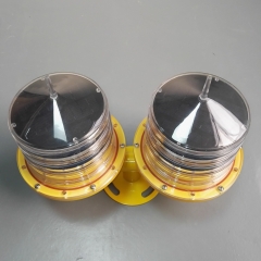 Dual Solar Powered Aviation Obstacle Light For Tower Building