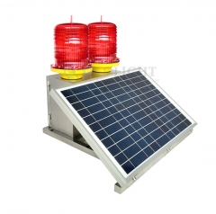 Medium Intensity Type B Double Solar Powered Aviation Obstruction Light