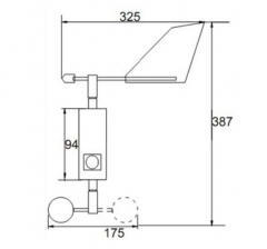 Wind Indicator / Wind Speed And Direction Transducer