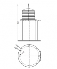 Portable Medium Intensity Type B Solar Aviation Obstruction Light