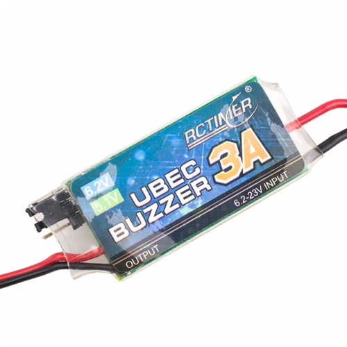 Rctimer 3A UBEC with Low Voltage Buzzer