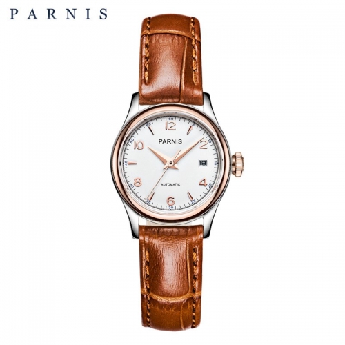 Parnis Women's Girls Elegant Mechanical Watch Miyota Automatic Movement Sapphire Crystal