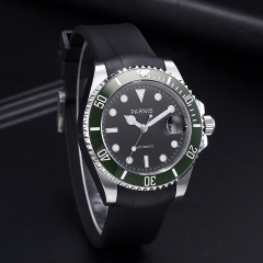 Silver Case, Green Bezel