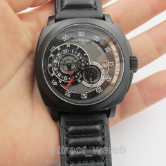 PVD Case, Black Dial White NO. , Black Strap