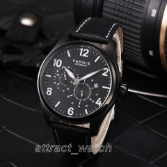 PVD Black Case, Black Dial with White Mark