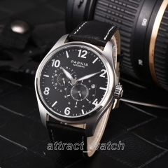 Stainless Steel Case, Black Dial with White Mark