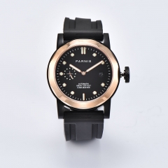 Black Case, Rose Gold Bezel