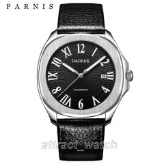 Stainless Case, Roman Number Black Dial