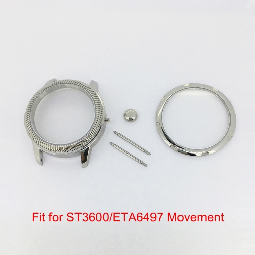 Passend für ST3600 / 3621 / ETA6497 Uhrwerk 44mm 316L Edelstahl Uhrengehäuse