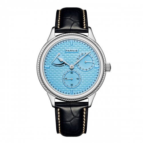 Parnis 42mm Nouvelle montre-bracelet mécanique automatique Seagull pour hommes de luxe