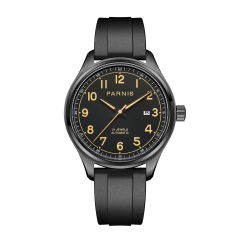 Black Dial ,Rubber Strap