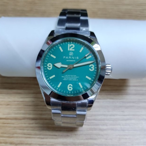 40mm Parnis Sapphire Glass Gloss Watch Case Men's Mechanical Watch