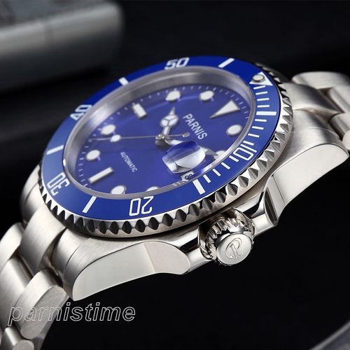 40mm Parnis Sapphire Glass Miyota Automatic Luminous Marker Men Boy Luxury Watch