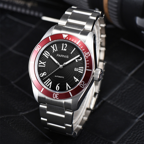 41mm Parnis Sapphire Crystal Miyota Automatic Men's Watch Luminous Marker 10 ATM Waterproof