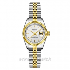 Normal Marker, White Dial,Gold Bezel