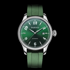 Green Dial,Rubber Strap