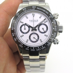 White Dial Black Bezel