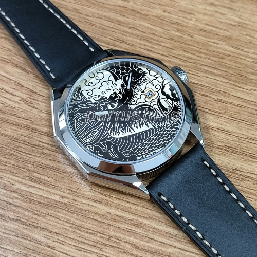 Parnis 43mm Miyota自動機芯男士機械表藍寶石水晶日期錶盤腕表禮品