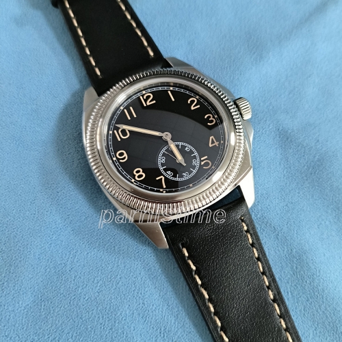 New Parnis 41mm Silver Case Mechanical Men Watch Black Leather Strap Automatic Self-Wind Men's Sports Watches New Parnis 41mm Silver Case Mechanical Men Watch Black Leather Strap Automatic Self-Wind Men's Sports Watches