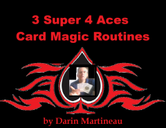 3 Super 4 Aces Card Magic Routines by Darin Martineau