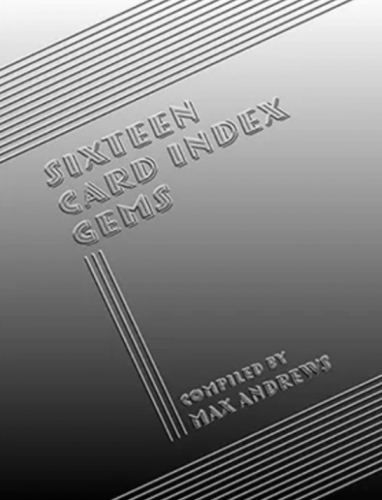 Sixteen Card Index Gems - Andrews Sixteen Card Index Gems - Andrews