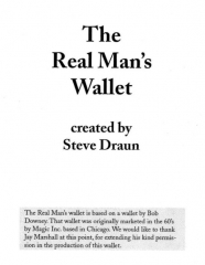 Real Mans Wallet by Steve Draun (PDF)