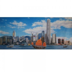 realistic Hongkong skyline