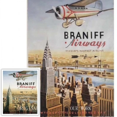Braniff Airways painting ,art drawing , modern painting , painting art , Chinese painting