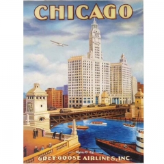 CHICAGO city painting ,art drawing , modern painting , painting art , Chinese painting