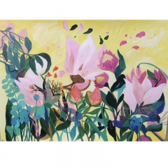 flower art, paint flowers, flower painting ,Dafen painting sell on line ,Chinese flower painting