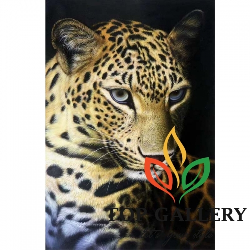 leopard art, leopart painting,leopart canvas art,leopart painted on canvas ,realistic leopart painting