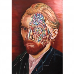 Contemporary art, modern Vangogh portrait