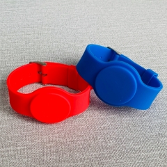 Bright Colours Reusable Adjustable FM11RF08 Passive RFID Wristband